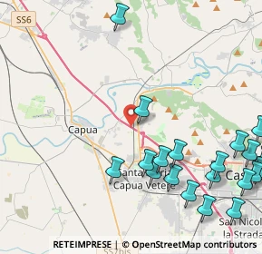 Mappa A1 - Autostrada del Sole, 81043 Capua CE, Italia (6.1055)