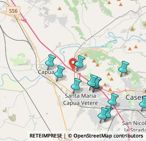 Mappa A1 - Autostrada del Sole, 81043 Capua CE, Italia (4.75692)