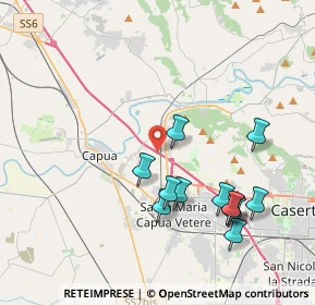 Mappa A1 - Autostrada del Sole, 81043 Capua CE, Italia (4.29333)