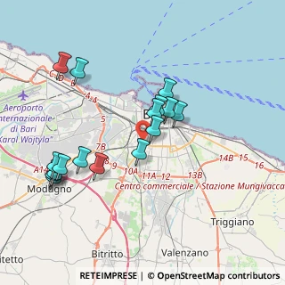 Mappa Via delle Murge, 70124 Bari BA, Italia (4.07313)