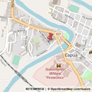 Mappa Via Mezza Appia, 20, 81043 Capua, Caserta (Campania)