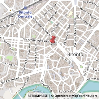 Mappa Via Monsignor Luigi Bovio, 20, 70032 Bitonto, Bari (Puglia)