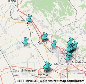 Mappa Via F. Granata, 81043 Capua CE, Italia (9.636)