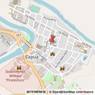 Mappa Piazza San Tommaso D'aquino, 2, 81043 Capua, Caserta (Campania)