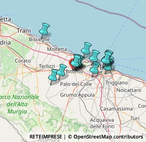 Mappa Via Generale Carlo Alberto dalla Chiesa, 70032 Bitonto BA, Italia (9.23294)