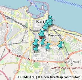 Mappa Via Mariano Santo, 70124 Bari BA, Italia (1.12615)