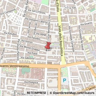 Mappa Via Monte Grappa, 6, 70125 Bari, Bari (Puglia)