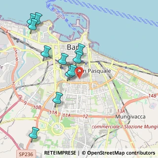 Mappa Via Giuseppe Pellegrini, 70122 Bari BA, Italia (2.30636)