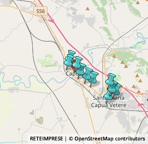 Mappa Via Riviera Volturno, 81043 Capua CE, Italia (3.31091)