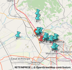 Mappa Via Riviera Volturno, 81043 Capua CE, Italia (6.301)