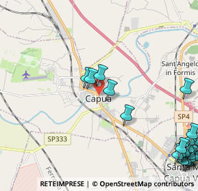 Mappa Via Riviera Volturno, 81043 Capua CE, Italia (3.575)