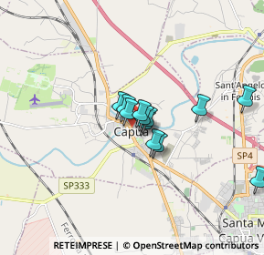 Mappa Via Riviera Volturno, 81043 Capua CE, Italia (1.21917)