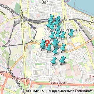 Mappa Via Mons Enrico Nicodemo, 70124 Bari BA, Italia (0.7385)