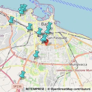 Mappa Via Mons Enrico Nicodemo, 70124 Bari BA, Italia (2.43333)