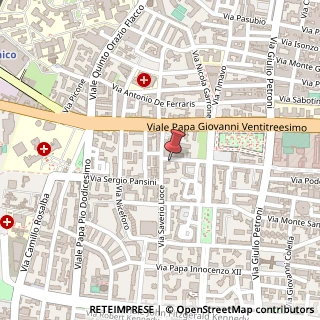 Mappa Via Giovanni Modugno, 20, 70124 Bari, Bari (Puglia)