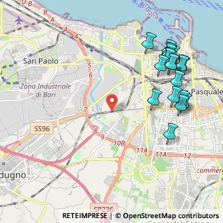 Mappa Strada Vicinale S. Giorgio Martire, 70124 Bari BA, Italia (2.7565)