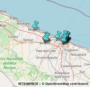 Mappa Via Ferrante Aporti, 70032 Bitonto BA, Italia (11.797)