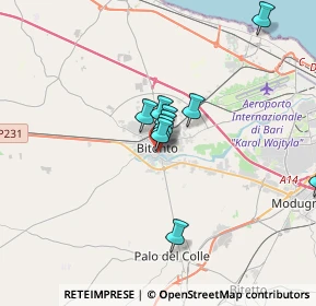 Mappa Via Ferrante Aporti, 70032 Bitonto BA, Italia (3.37364)