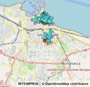 Mappa Via Andrea Gabrieli, 70125 Bari BA, Italia (1.6365)