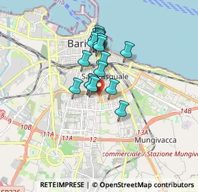 Mappa Via Andrea Gabrieli, 70125 Bari BA, Italia (1.3745)