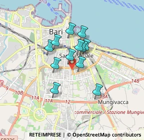 Mappa Via Andrea Gabrieli, 70125 Bari BA, Italia (1.30083)