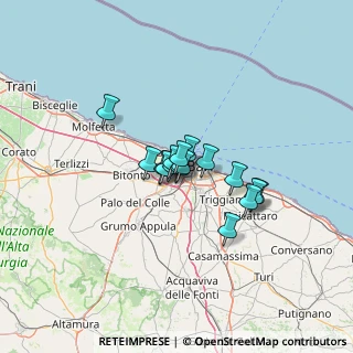 Mappa Via Pionieri del Commercio Barese, 70132 Zona Industriale BA, Italia (8.02188)