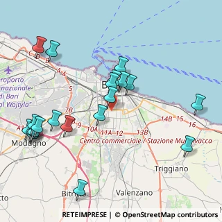 Mappa Via Monsignor Vincenzo Nicodemo, 70124 Bari BA, Italia (5.0055)