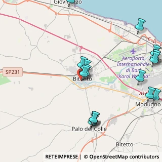Mappa Via Beccherie Lisi, 70032 Bitonto BA, Italia (6.09158)