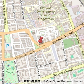 Mappa Via Adolfo Omodeo, 16, 70125 Bari, Bari (Puglia)