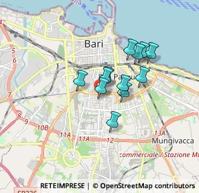 Mappa Via Giovanni Modugno, 70124 Bari BA, Italia (1.27)