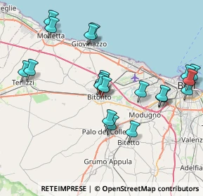 Mappa Via F. Spinelli, 70032 Bitonto BA, Italia (8.736)