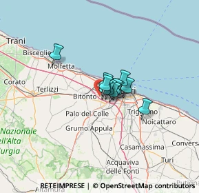 Mappa Via dei Fiordalisi, 70026 Modugno BA, Italia (6.29818)