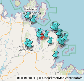 Mappa Località la Murichessa, 07021 Arzachena SS, Italia (6.1765)