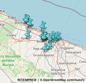Mappa Via Parallela Ugo la Malfa, 70032 Bitonto BA, Italia (8.36)