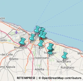 Mappa Viale Salvemini Gaetano, 70125 Bari BA, Italia (4.585)