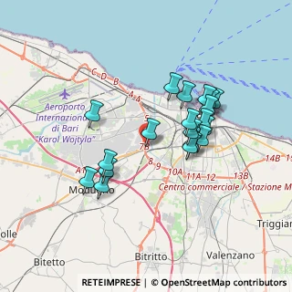 Mappa Strada Messenape, 70132 Bari BA, Italia (3.37684)