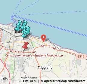 Mappa Via Capitano Pasquale Lofoco, 70126 Bari BA, Italia (4.43583)
