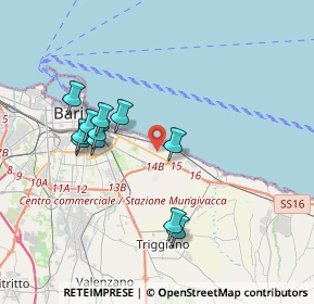 Mappa Via Capitano Pasquale Lofoco, 70126 Bari BA, Italia (3.71727)
