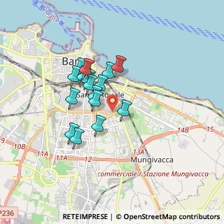 Mappa Via Fabrizio Veniero, 70125 Bari BA, Italia (1.44875)