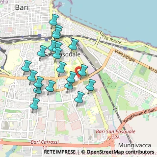 Mappa Via Fabrizio Veniero, 70125 Bari BA, Italia (1.025)