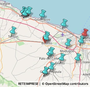 Mappa Via Palombaio, 70032 Bitonto BA, Italia (9.8915)