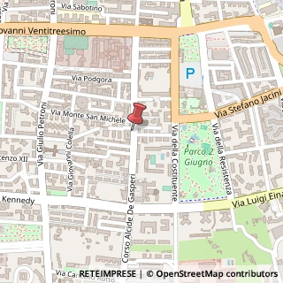 Mappa Corso Alcide de Gasperi, 361, 70125 Bari, Bari (Puglia)