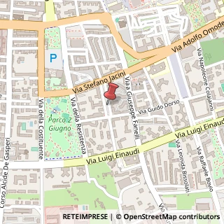 Mappa Via Giuseppe Pavoncelli,  142, 70125 Bari, Bari (Puglia)