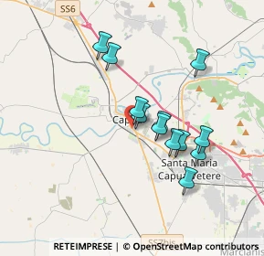 Mappa Viale Ferrovia, 81043 Capua CE, Italia (3.20833)