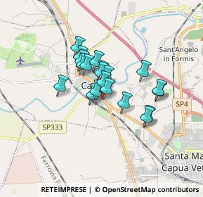 Mappa Viale Ferrovia, 81043 Capua CE, Italia (1.2455)