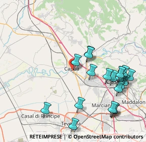 Mappa Viale Ferrovia, 81043 Capua CE, Italia (9.8935)