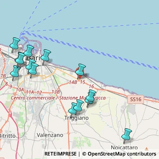 Mappa Via G. Gentile, 70126 Bari BA, Italia (5.58714)