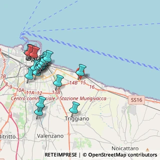 Mappa Via G. Gentile, 70126 Bari BA, Italia (5.003)