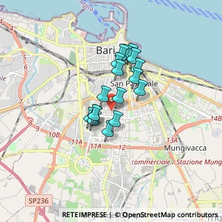 Mappa Via Papa Benedetto XIII, 70124 Bari BA, Italia (1.28412)