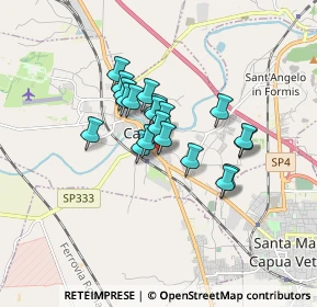 Mappa Via Giulio Cesare Falco, 81043 Capua CE, Italia (1.2515)